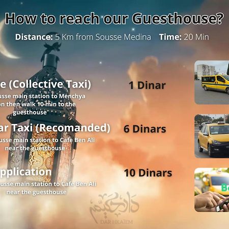 Dar Hkaiem Hotel Hammam Sousse Ngoại thất bức ảnh